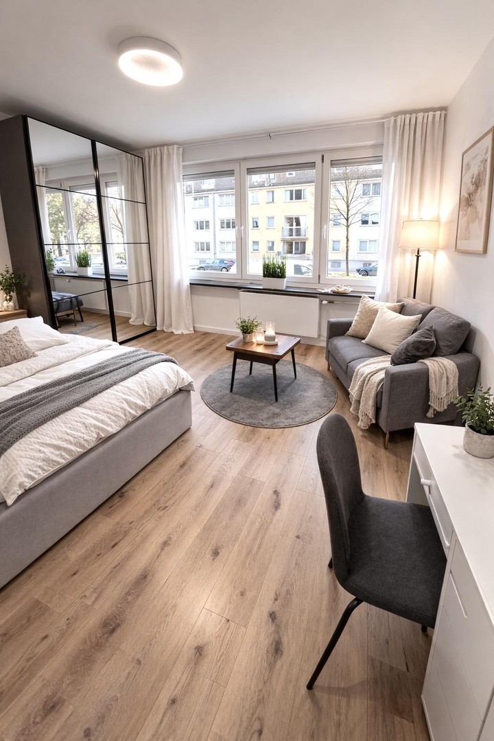 Schwabing: Kernsaniertes voll. möbliertes Apartment ggü. Olympiapark mit 4,9% Rendite – München – Vorschaubild 11