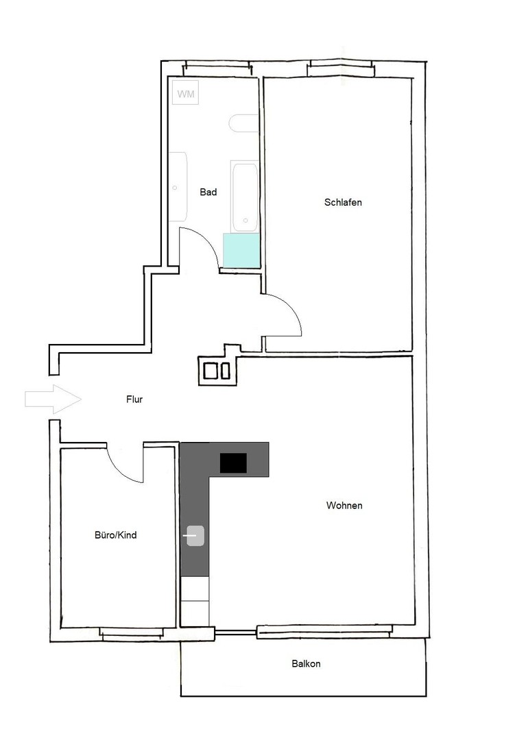 Moderne 3-Zimmer ETW, Erstbezug nach Sanierung, ohne Courtage – Hamburg – Vorschaubild 12