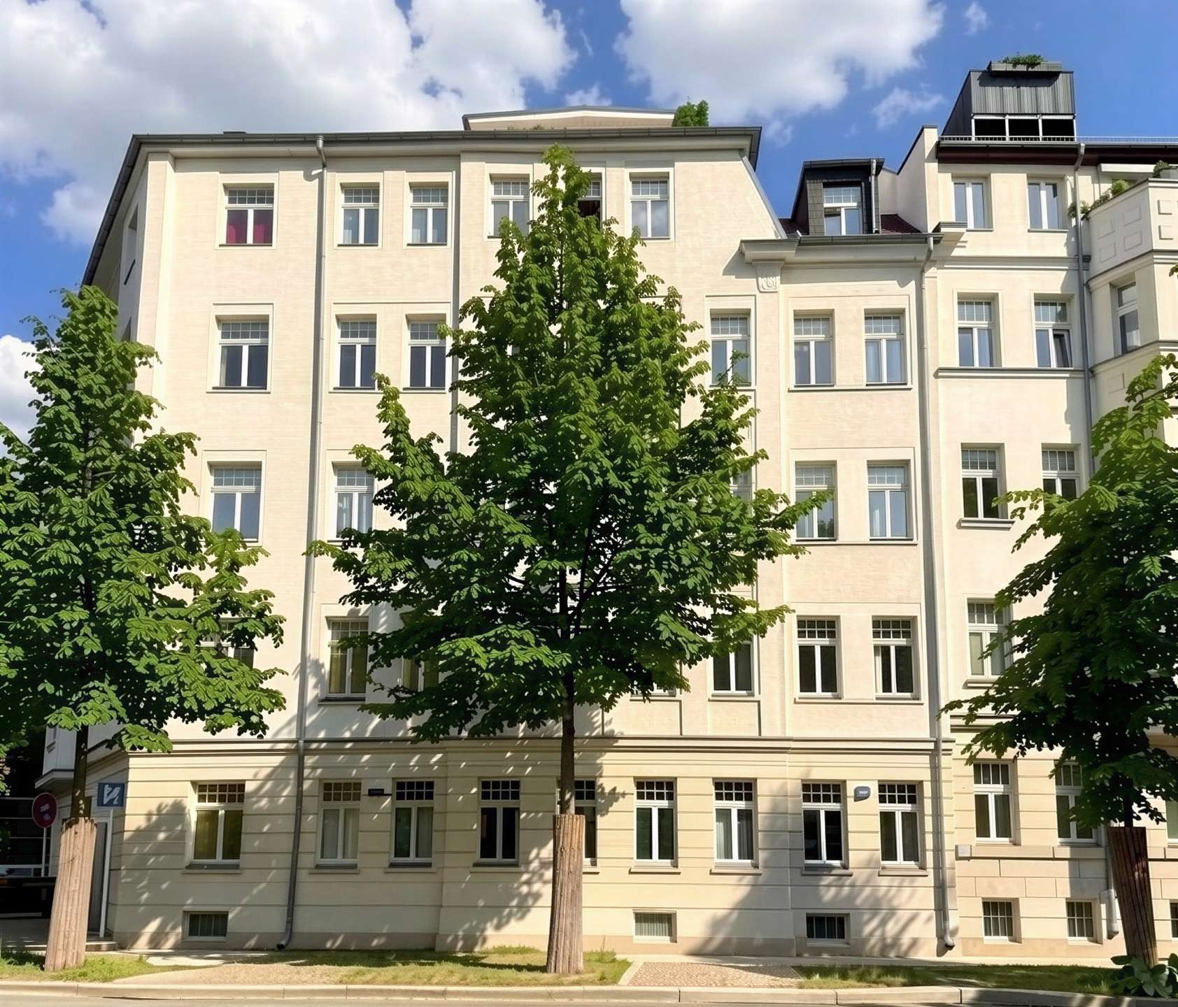 Bezugsfrei nahe Clara-Park: 1-Zimmer-Apartment mit EBK und Aufzug in ruhiger, grüner Lage – Leipzig – Vorschaubild 12