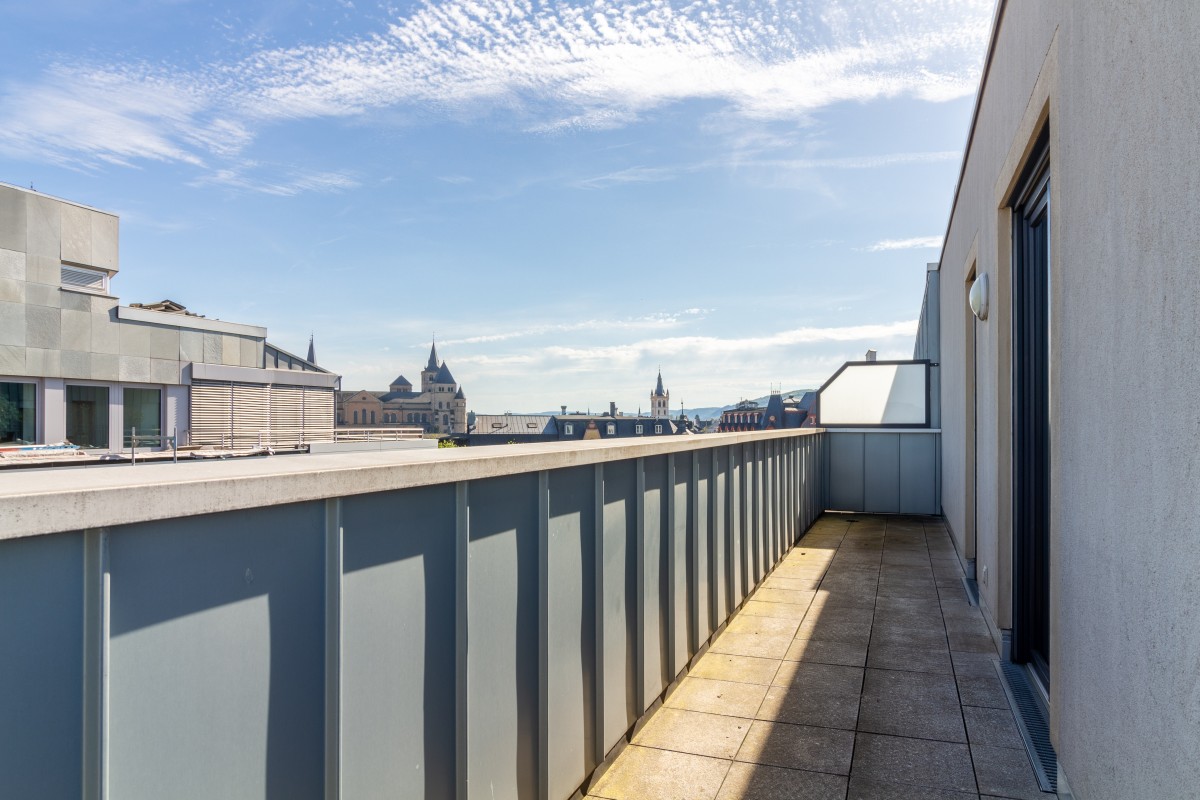 Blick über die Stadt- Altersgerechte helle Penthousewohnung an der Fußgängerzone – Trier – Vorschaubild 18