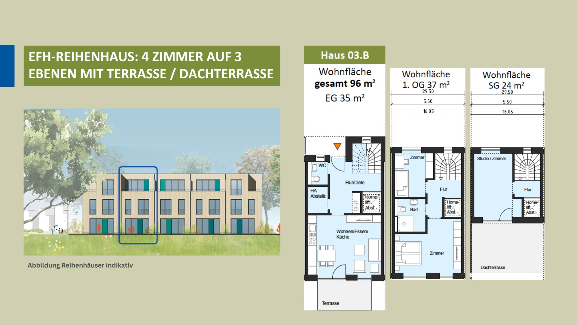Einfamilien-Reihenhaus mit 4 Zimmern auf 3 Ebenen (AAS)–Private Wohngenossch. Am Alten Seeweg eG – Rödermark – Vorschaubild 4