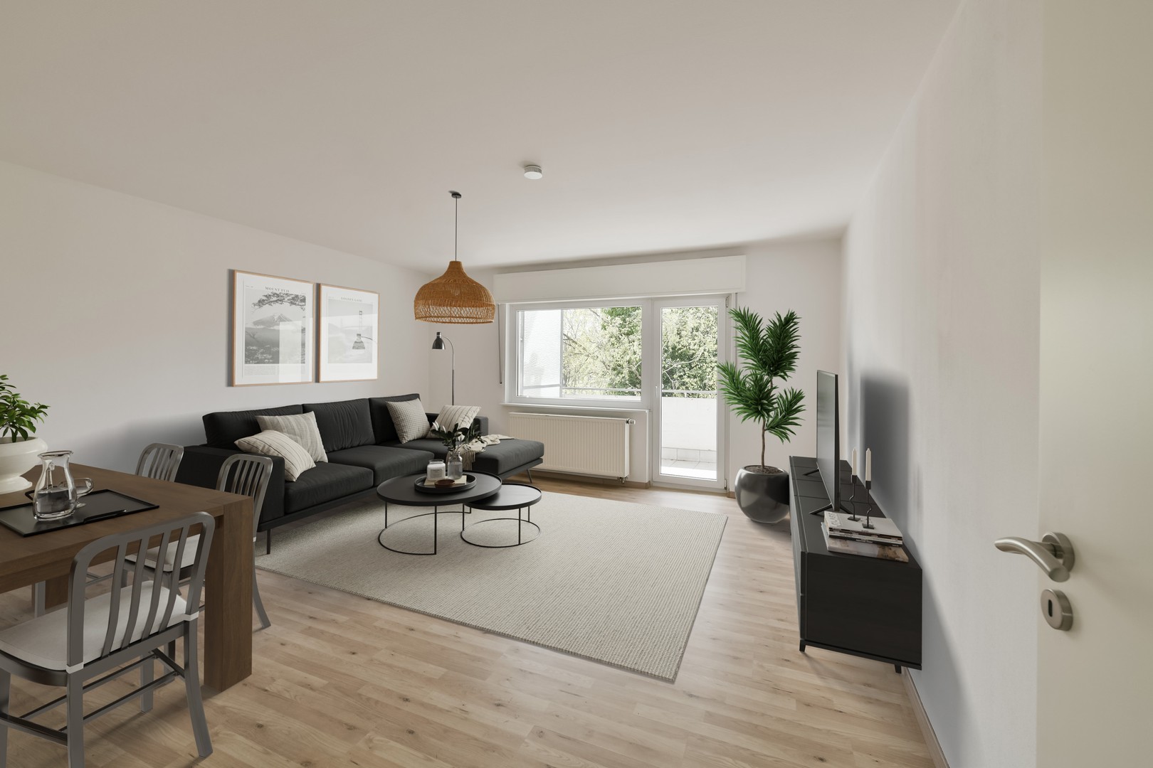 Attraktive, schöne und helle 3-Zimmer-Wohnung mit Balkon – Karlsruhe – Vorschaubild 3