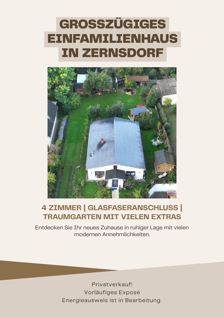 Grüne Oase im idyllischen Zernsdorf auf 1130qm mit Teich, Sauna und Gewächshaus