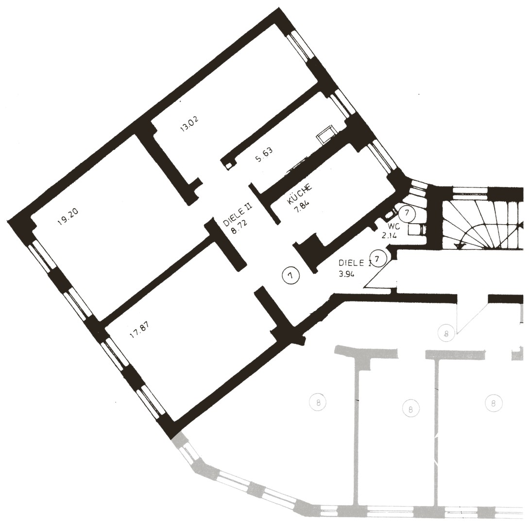 Bezugsfreier Gründerzeit-Altbau mit neuen Holzfenstern und saniertem Treppenhaus von 2025 – Leipzig – Vorschaubild 15