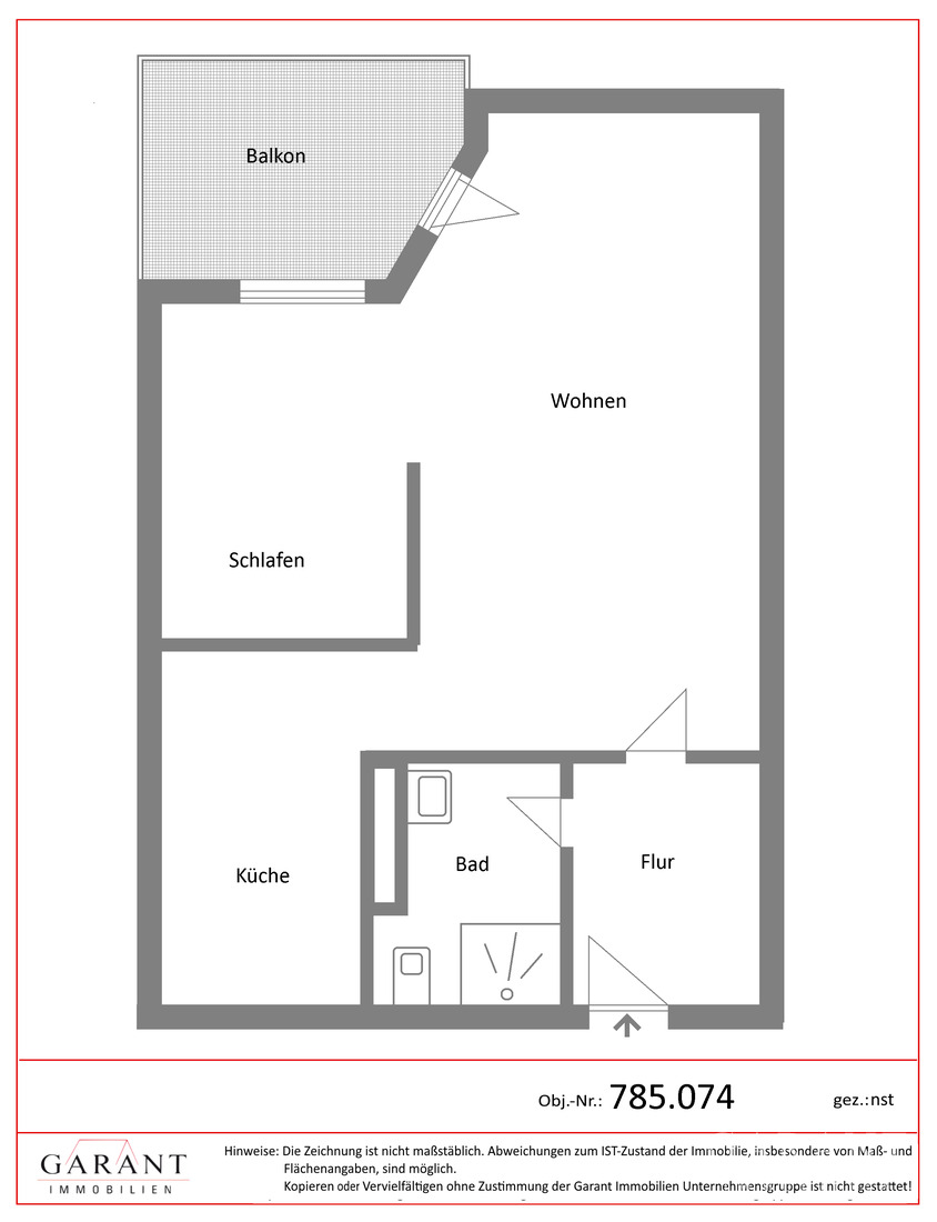 Traumblick auf das Ulmer Münster - Attraktive 1,5 Zimmer-Wohnung am Safranberg – Ulm – Vorschaubild 8
