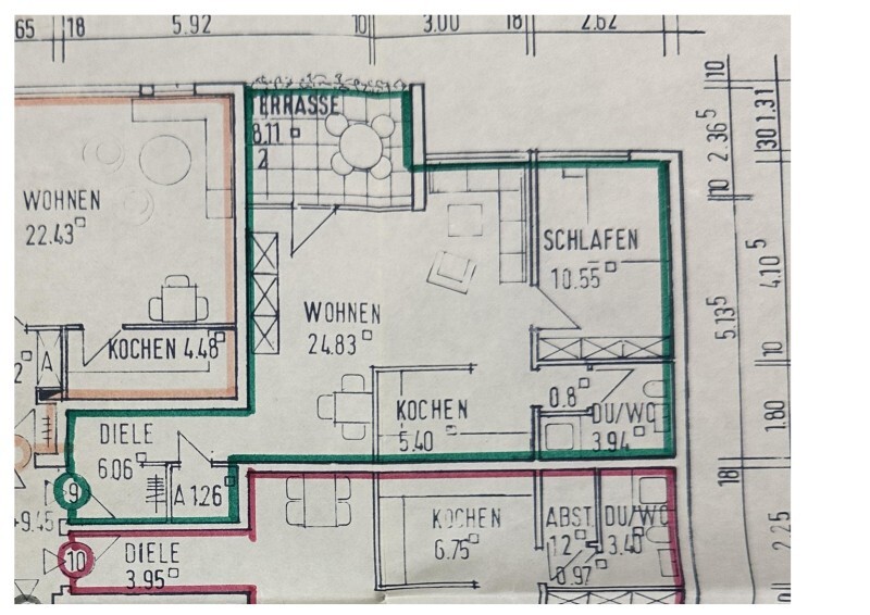 Heidelberg, Innenstadt 2 ZKB, vermietet, ruhig, Balkon, TG-StPl., KEINE Käufer-Prov. – Heidelberg – Vorschaubild 3