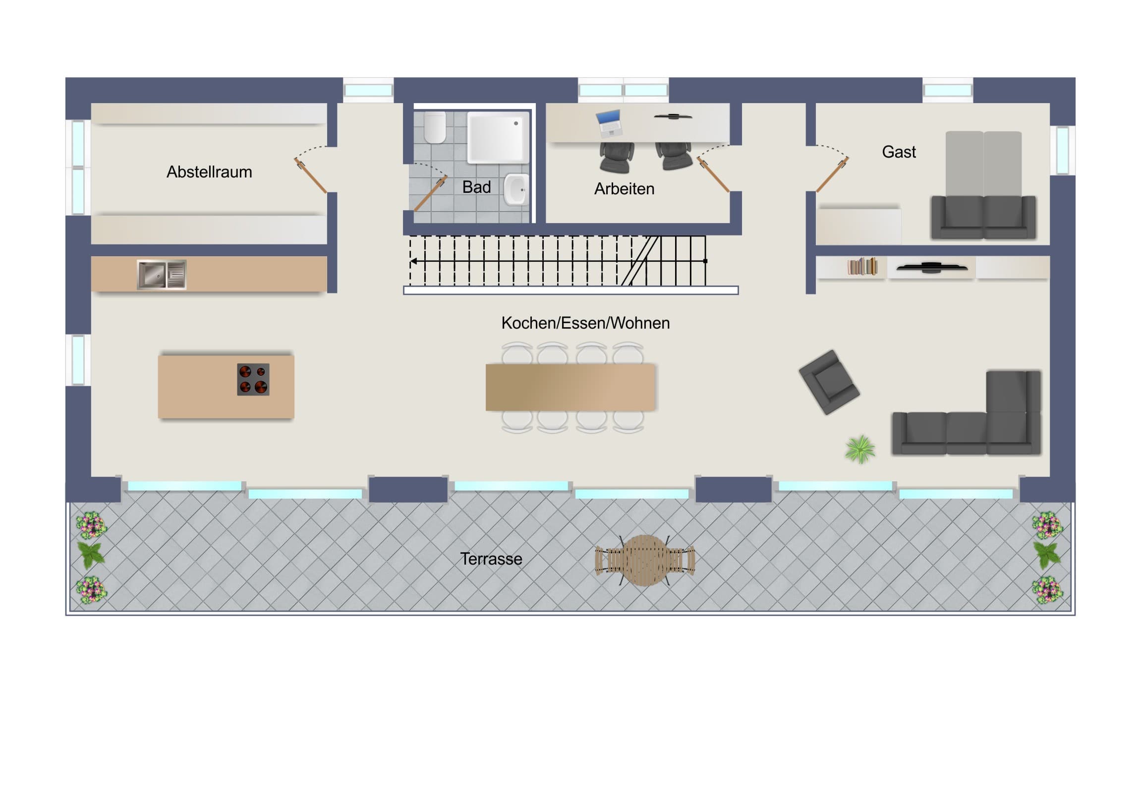 NEUBAU: Exklusive Maisonette mit Dachgarten – Nachhaltiger Erstbezug in Schleußig – Leipzig – Vorschaubild 15