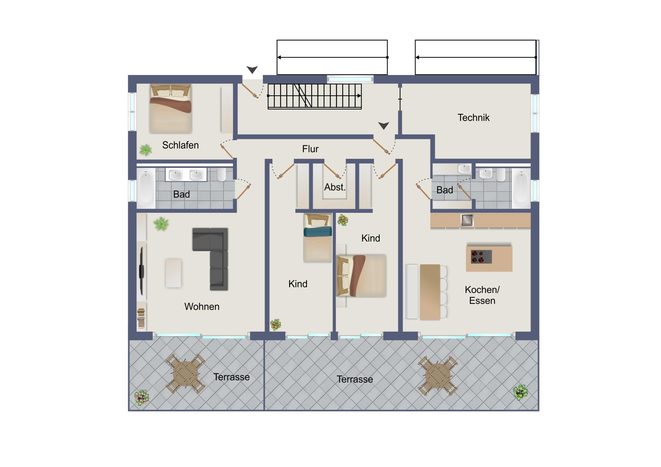 NEUBAU: Wohnen im Grünen, gebaut für morgen – großzügige Terrassenwohnung in Schleußig – Leipzig – Vorschaubild 9