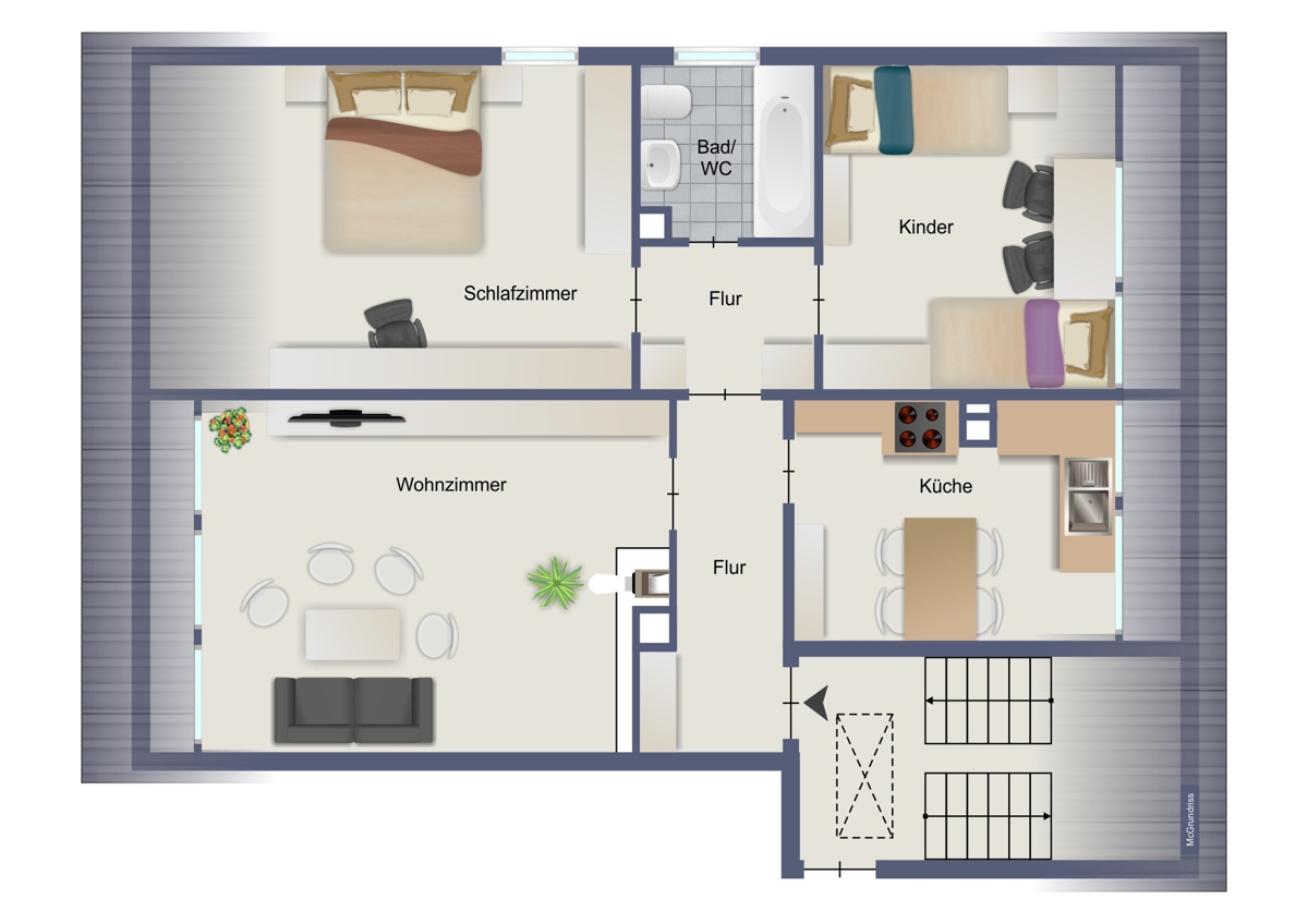"3-Zi.-DG-Wohnung mit Weitblick in Top Lage von Stuttgart West - Nähe Hölderlinplatz" – Stuttgart – Vorschaubild 14
