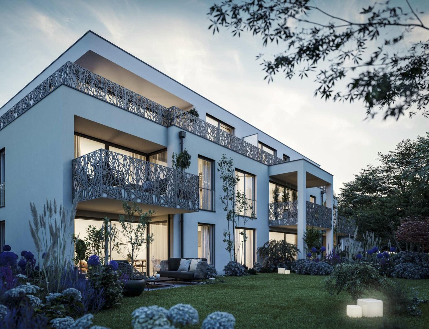 Erstbezug 2026: Helle 2-Zi.-Wohnung in ruhiger Villenlage – Balkon ins Grüne, hohe Decken, TG