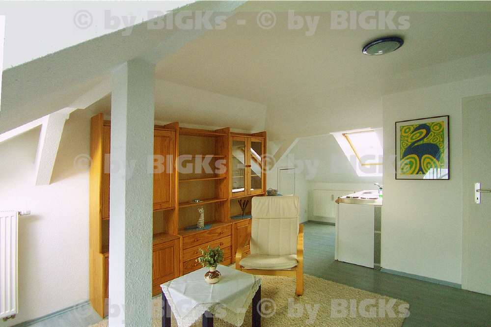 BIGKs - Chemnitz: Möblierte 1 Zimmerwohnung,integrierte Küche&Wannenbad,Balkon, (-;) – Chemnitz – Vorschaubild 3