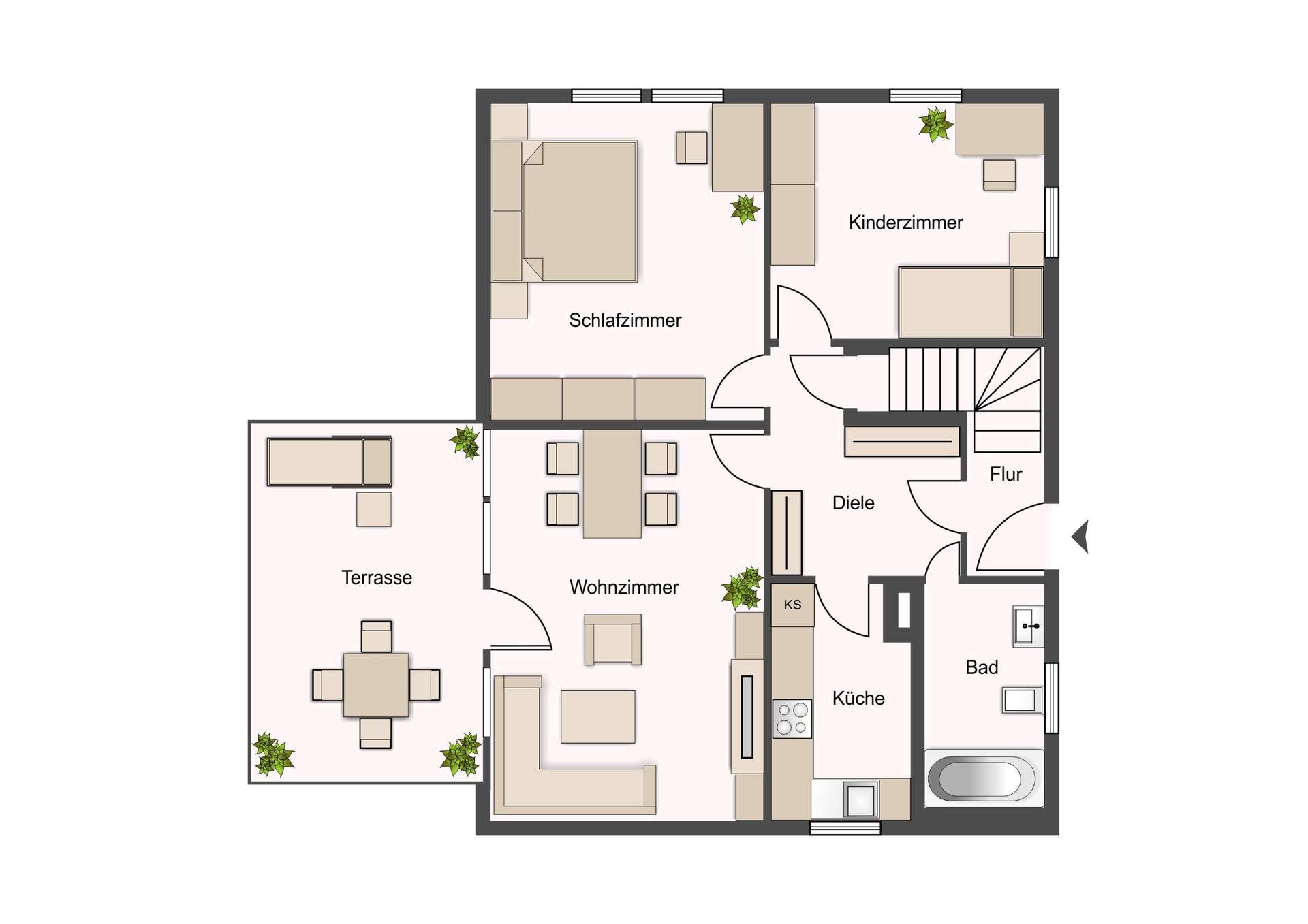 Bezugsfreies Familiendomizil | 2 Bäder | Kameraüberwachung | Brunnen | Garage und Stellplatz – Bennewitz – Vorschaubild 23