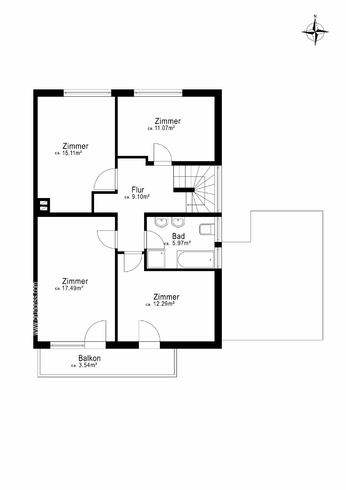 AIGNER - Geräumige Doppelhaushälfte mit Selbstgestaltungspotential und schönem Garten in Dachau – Dachau – Vorschaubild 12