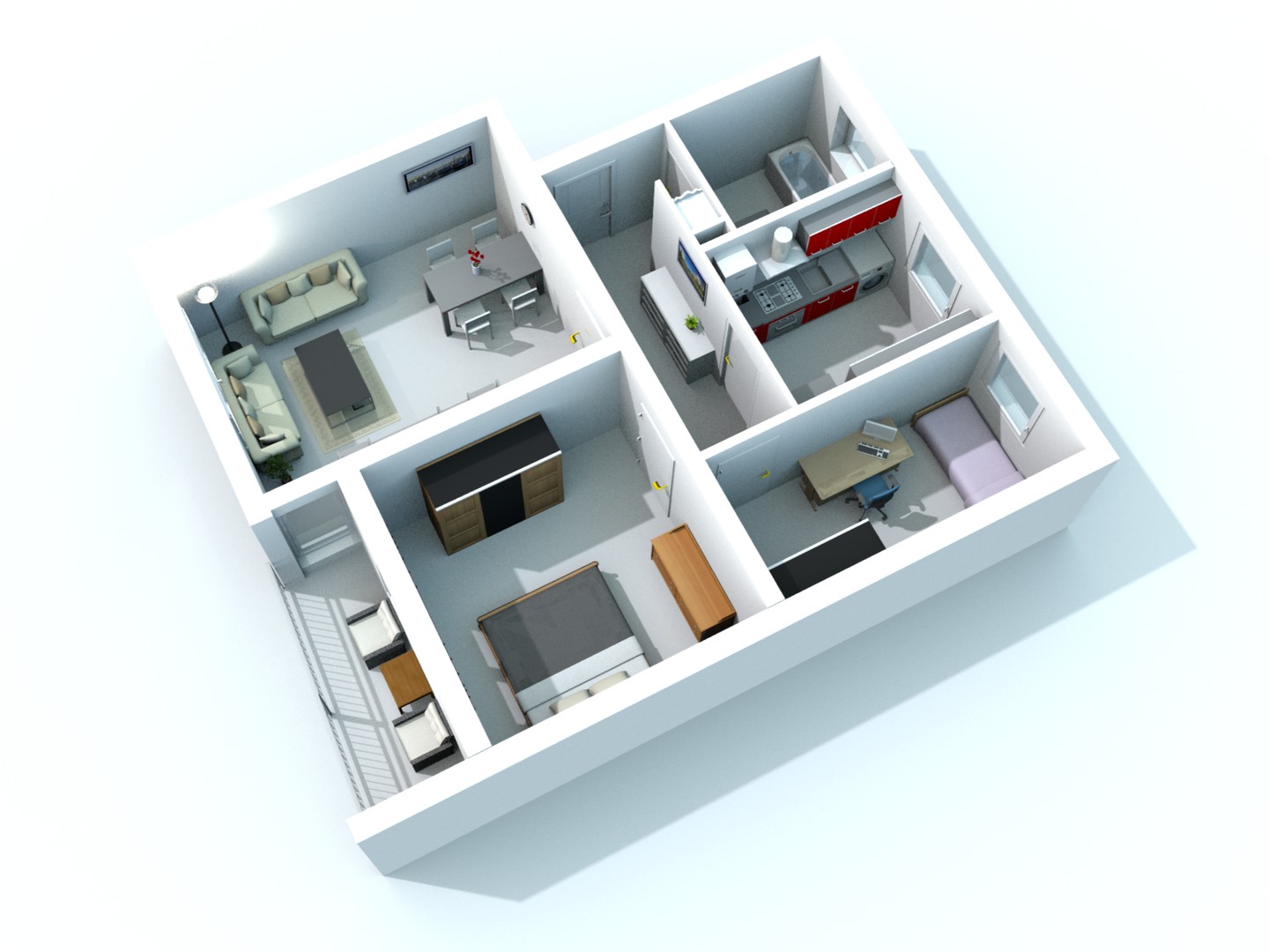 3-Zimmer Wohnung mit Balkon in Ingolstadt Süd, 350 Meter zum Hbf Ingolstadt - PROVISIONSFREI – Ingolstadt – Vorschaubild 17