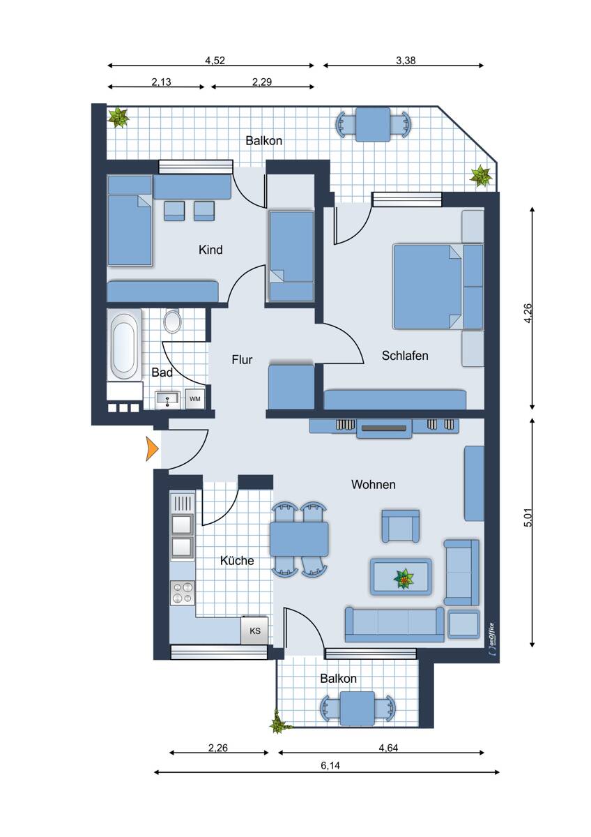 Perfekt für Paare & kleine Familien: Top-gepflegte 3-Zimmer-Oase in ruhiger 12-Parteien-Gemeinschaft ! – Mönchengladbach – Vorschaubild 11