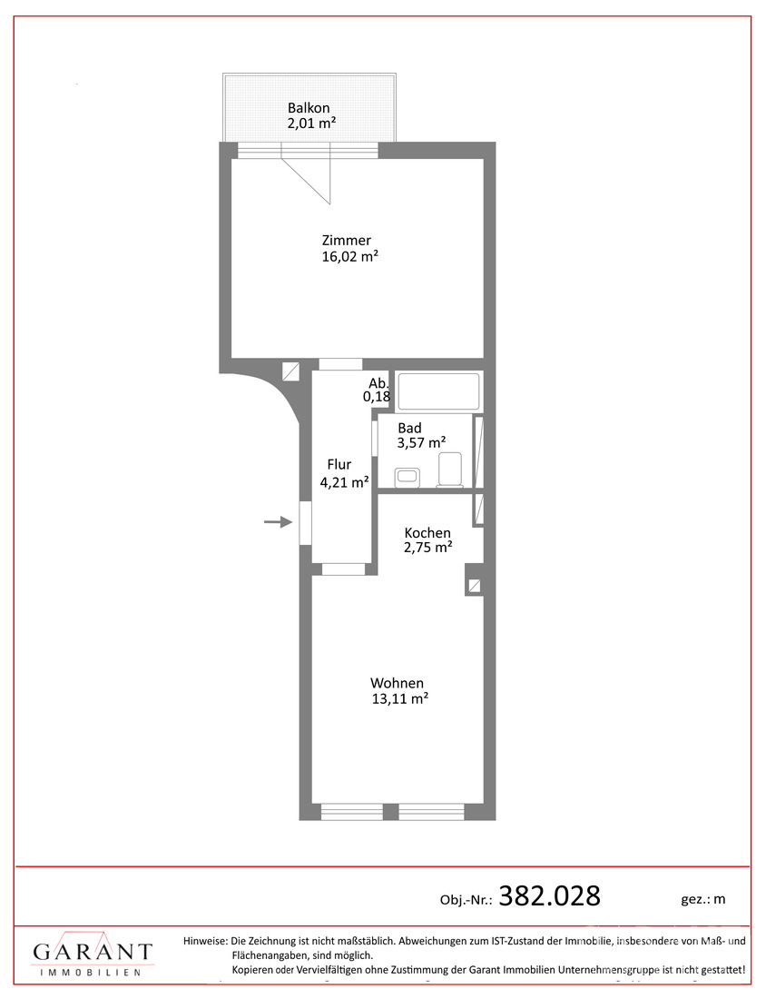 Kapitalanlage oder citynahes Zuhause - Charmante 2 Zimmer-Wohnung mit Balkon in Augsburg – Augsburg – Vorschaubild 8