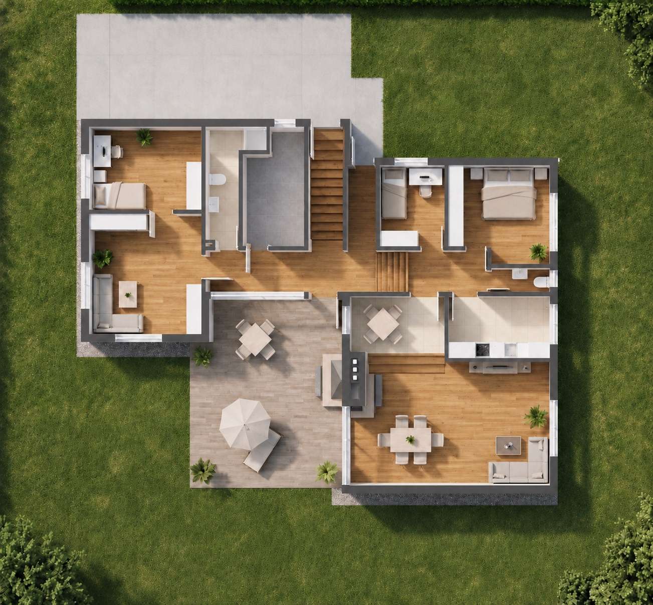 Massives Einfamilienhaus | Kamin | Idyllischer Garten | Garage & Carport – Leipzig – Vorschaubild 20