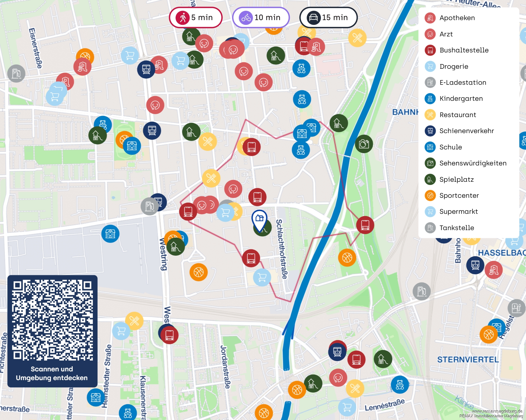 Großzügige 2-Zimmer-Wohnung in Stadtfeld – Wohnkomfort für Paare – Magdeburg – Vorschaubild 9