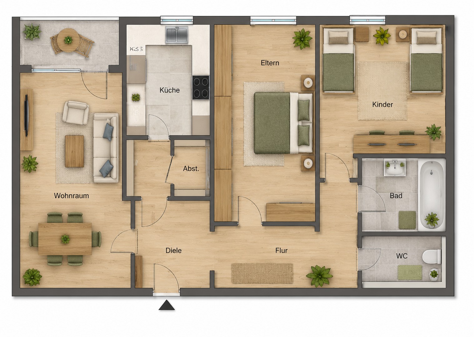 Top renovierte 83 m² Kapitalanlage – über 6 % Mietrendite, Studenten-WG – Augsburg – Vorschaubild 9