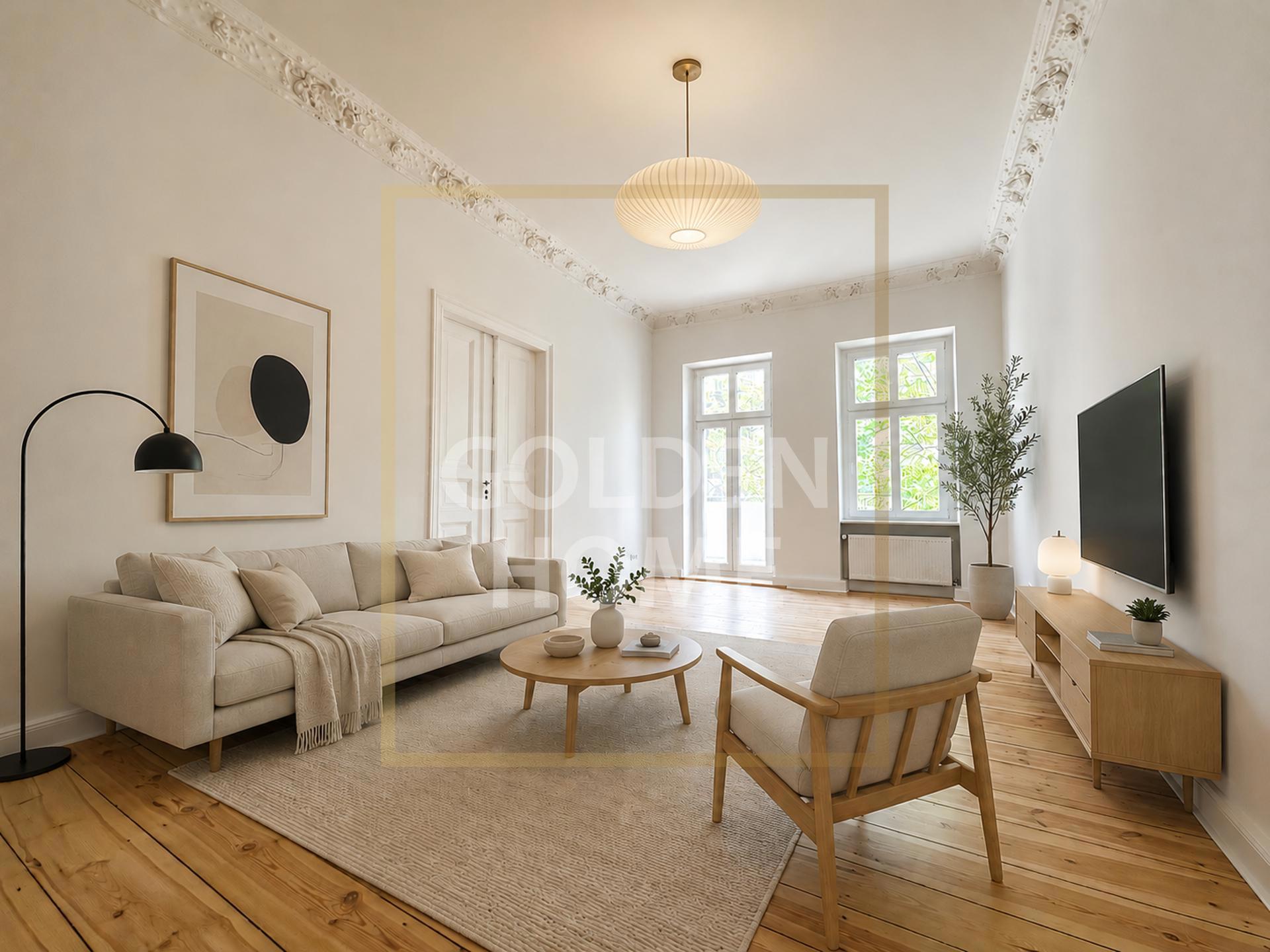 Sanierter, klassischer Altbau: 3-Zimmer zum Kauf mit Balkon in Berlin-Charlottenburg