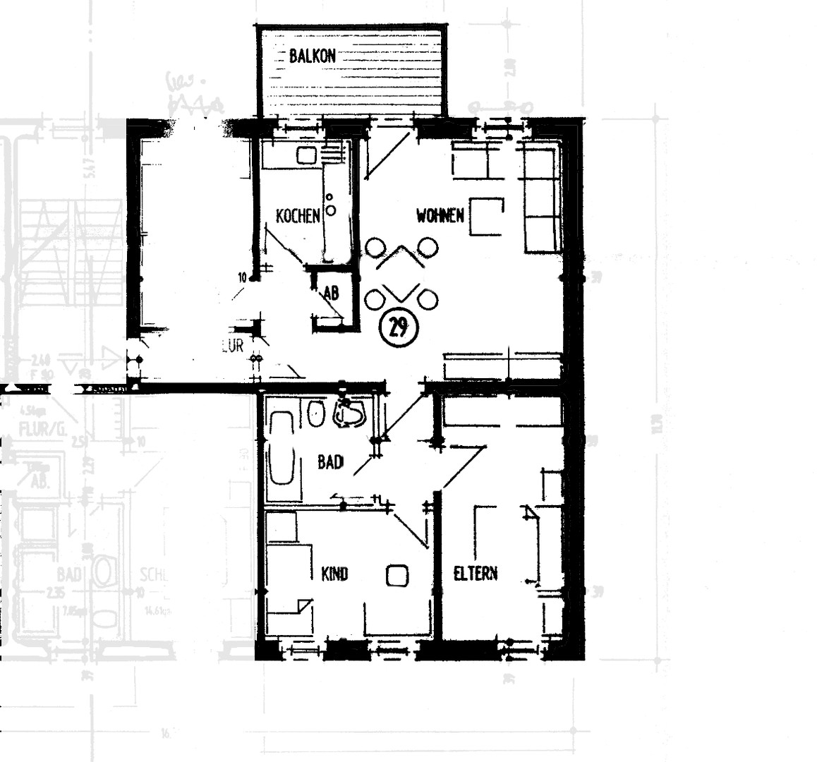 Großzügige 4-Zimmer-Wohnung mit Balkon in Magdeburg – Magdeburg – Vorschaubild 9