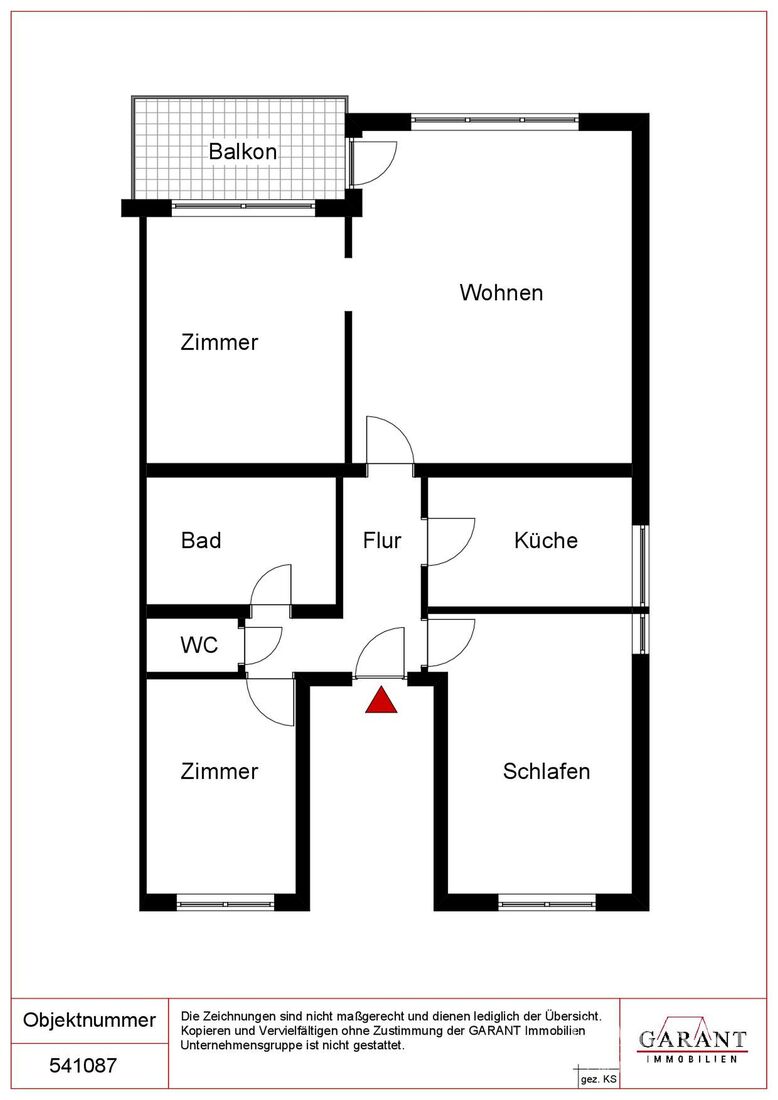 Seltene Gelegenheit! Gemütliche 4-Zimmer-Wohnung mit Balkon in ruhiger Lage! Saniert & bezugsfertig – Karlsruhe – Vorschaubild 23