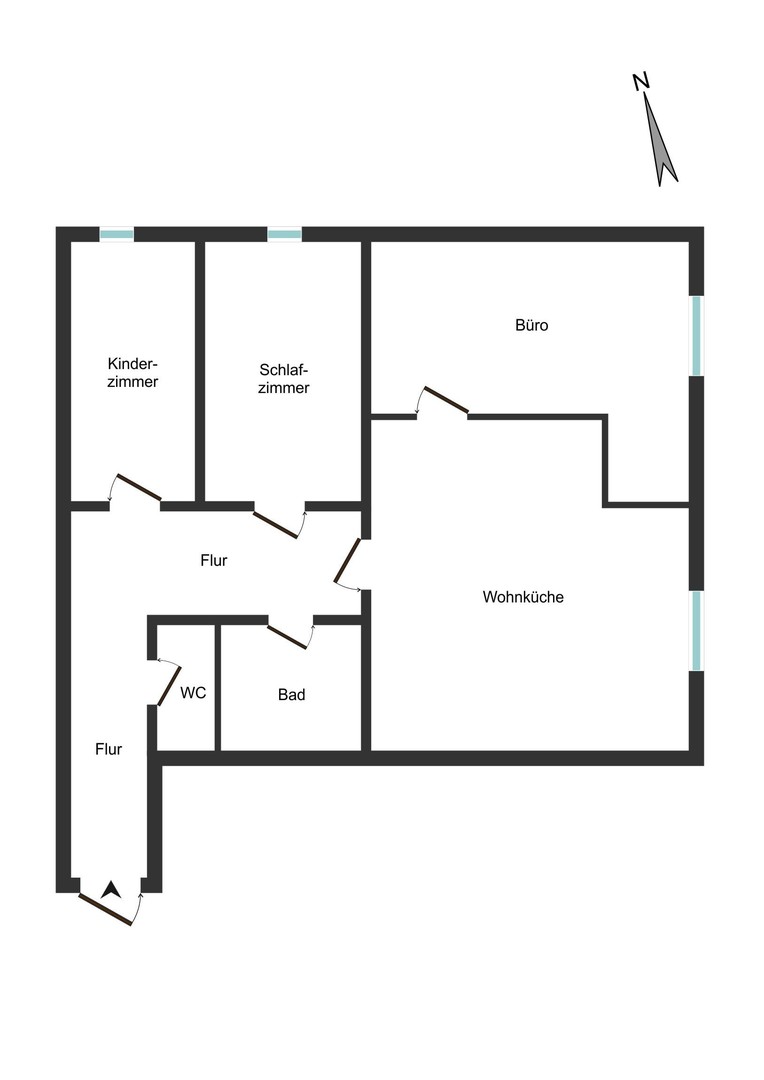 WG-geeignet & saniert: 3 Zimmer mit 2 Bädern in der Maxvorstadt – München – Vorschaubild 15