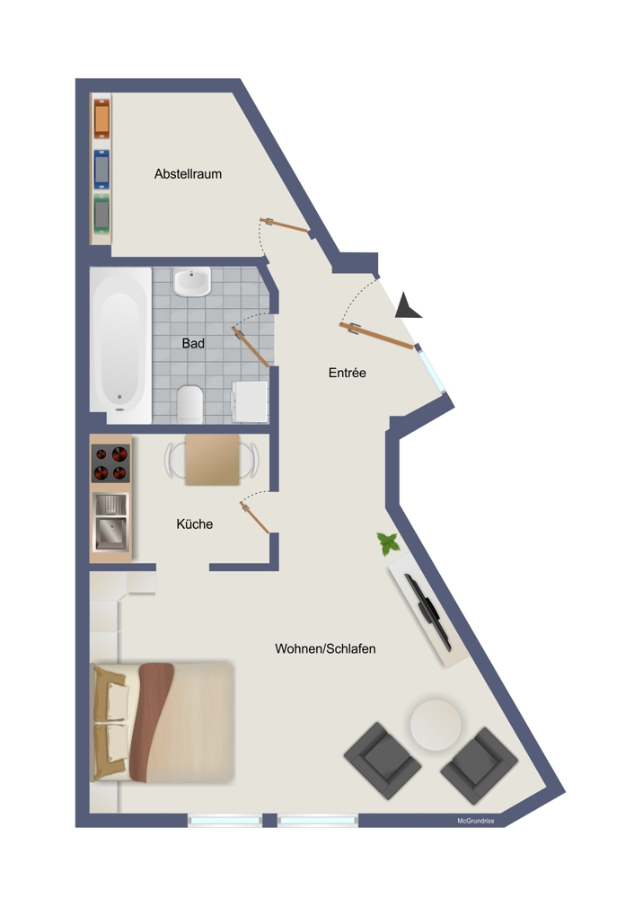 Appartement zentral in der Innenstadt – Osnabrück – Vorschaubild 14