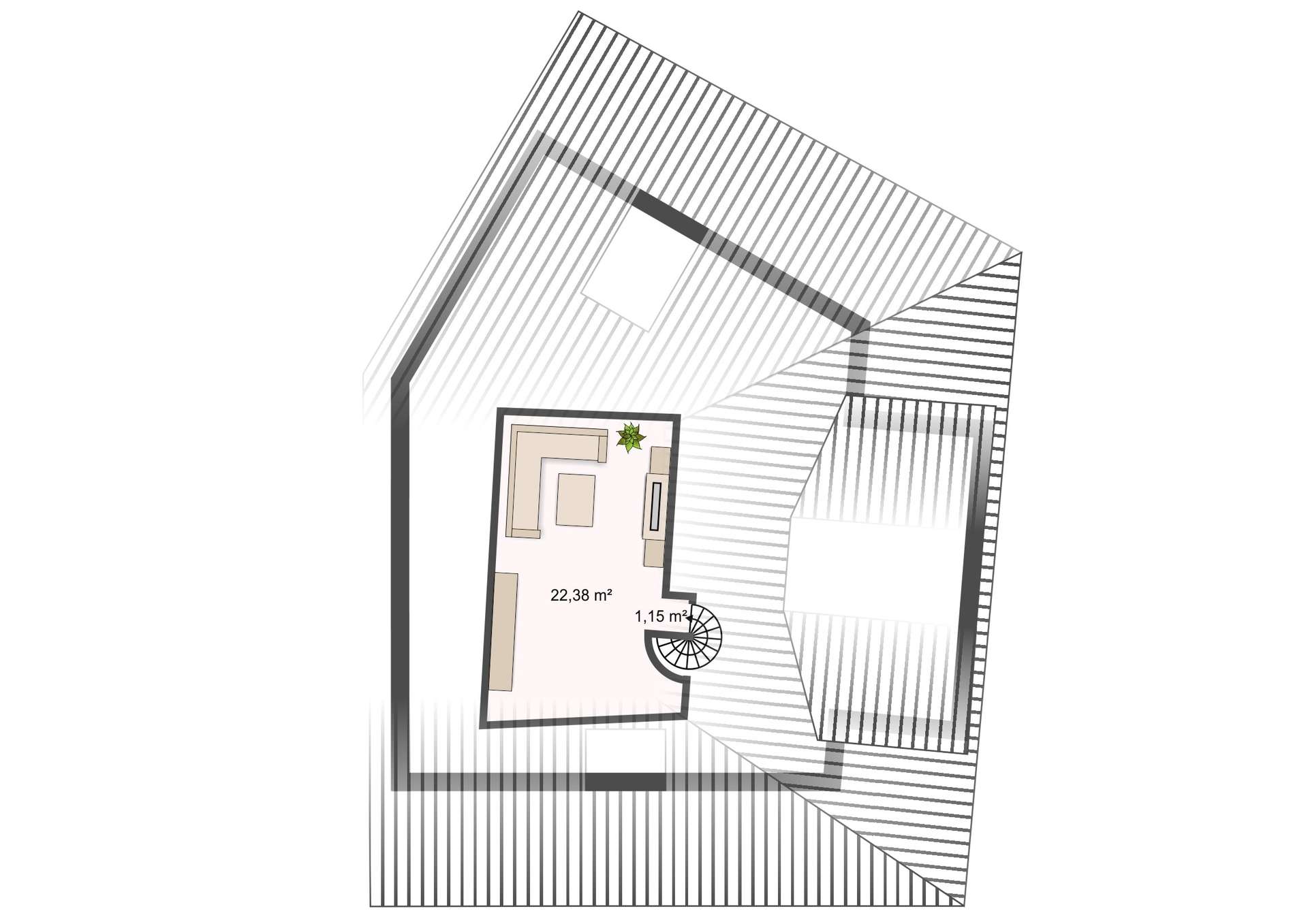 Maisonette Wohnung im Lipsia Haus - EBK | Dachterrasse | Bad en Suite – Leipzig – Vorschaubild 23