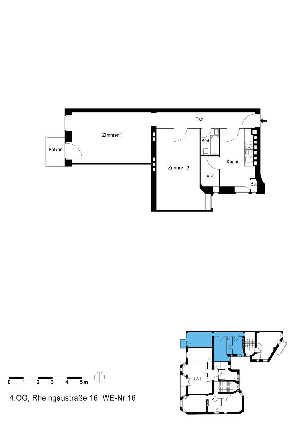 Bezugsfrei zu Januar 2027 – Klassische Altbauwohnung in ruhiger Lage von Friedenau – Berlin – Vorschaubild 8