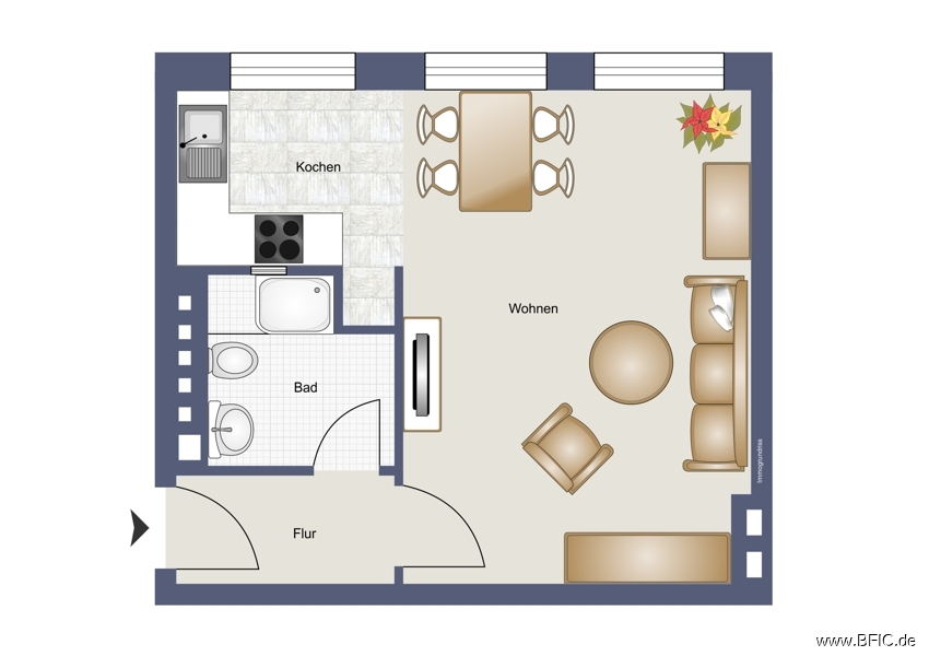 Bezugsfreies, großzügiges Altbau-Apartment im aufstrebenden Afrikanischen Viertel – Berlin Wedding – Vorschaubild 2