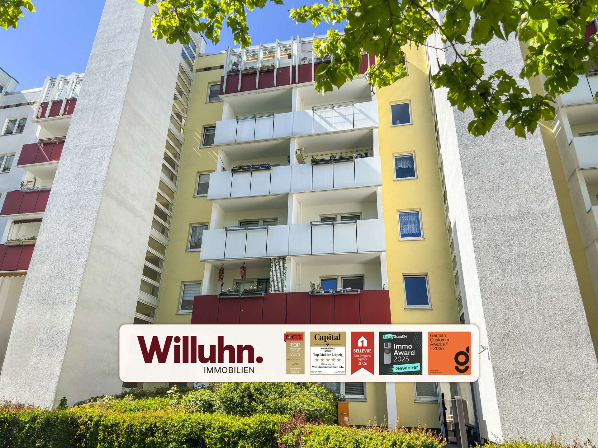 bezugsfrei: ruhige Lage | Südostbalkon | Aufzug | Fernwärme | Blick ins Grüne