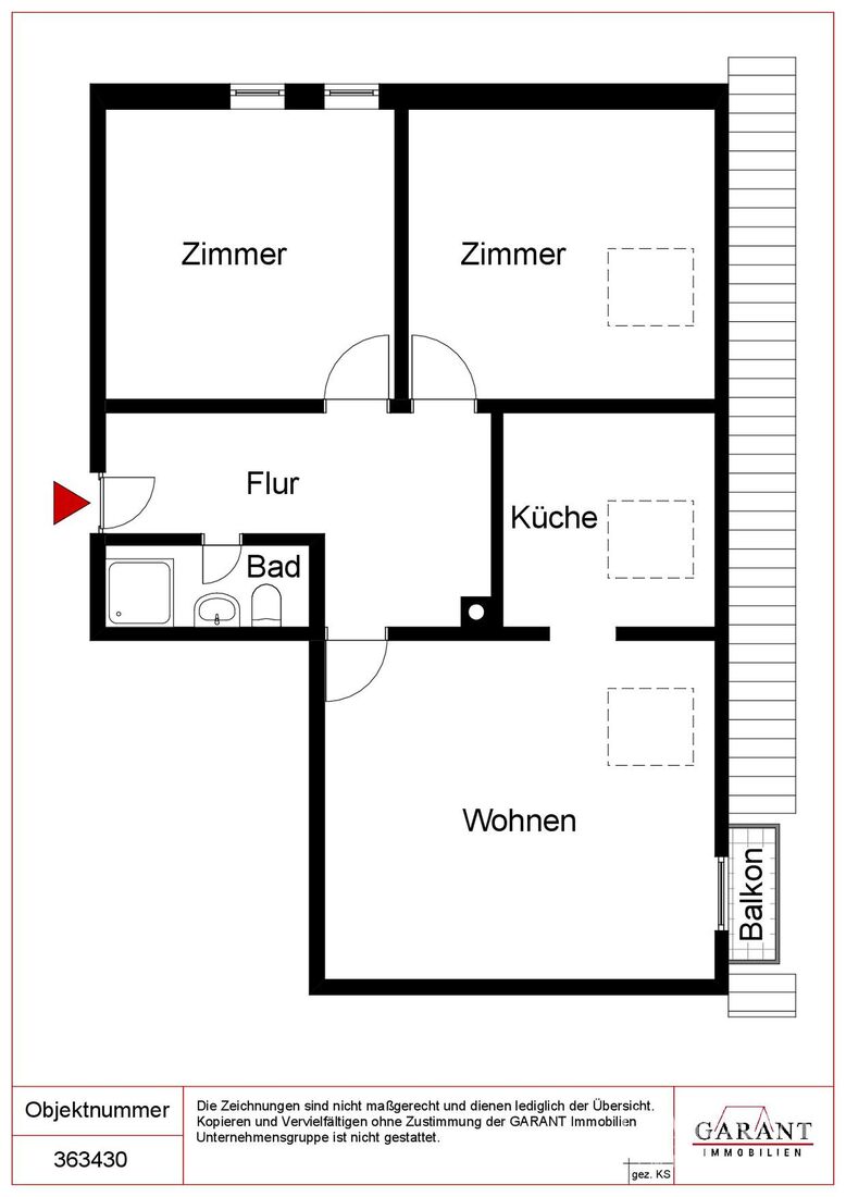 3-Zimmer-DG-Wohnung in 1993 saniertem Mehrfamilienhaus - Kapitalanleger aufgepasst – Reutlingen – Vorschaubild 2