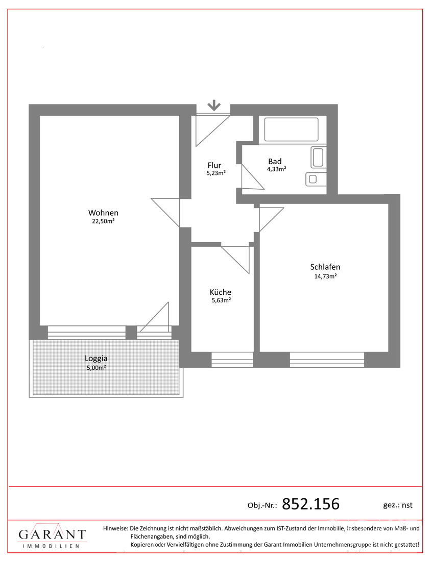 Ruhig und grün in Pasing! Hübsche 2 Zimmer-Wohnung mit Süd-/West-Loggia, frei ab Ende 2026 – 81243 München – Vorschaubild 10