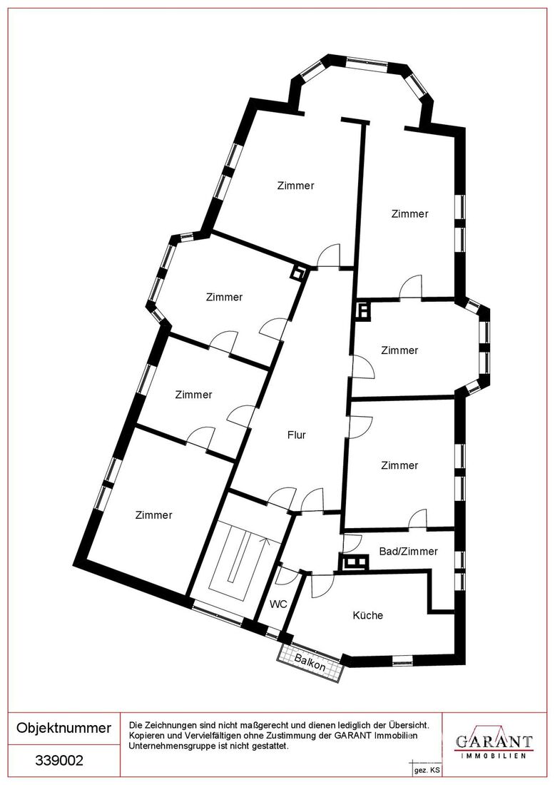* Charmante 8 Zimmer-Wohnung im Jugendstilhaus mit vielseitiger Nutzungsmöglichkeit * – 70180 Stuttgart – Vorschaubild 14