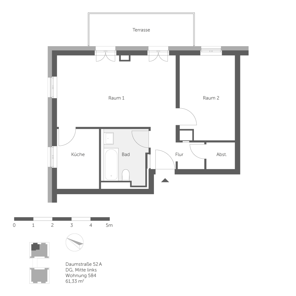 Dachgeschosswohnung mit Terrasse für Mieter ab 55 Jahren im WohnAktiv!-Haus an der Waterkant – 13599 Berlin – Vorschaubild 10