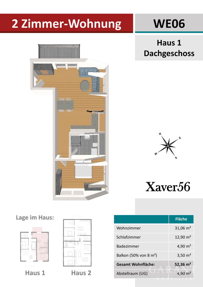 Nachhaltig & modern: Gemütliche Neubauwohnung in kleiner Wohnanlage – 81829 München – Vorschaubild 4