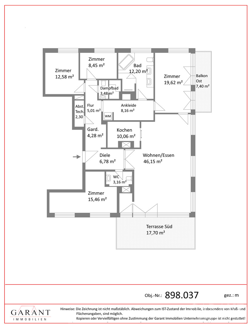 Ihr Logenplatz in 40 Metern Höhe: High-End-Penthouse mit unverbaubarem Rundumblick – 80797 München – Vorschaubild 22