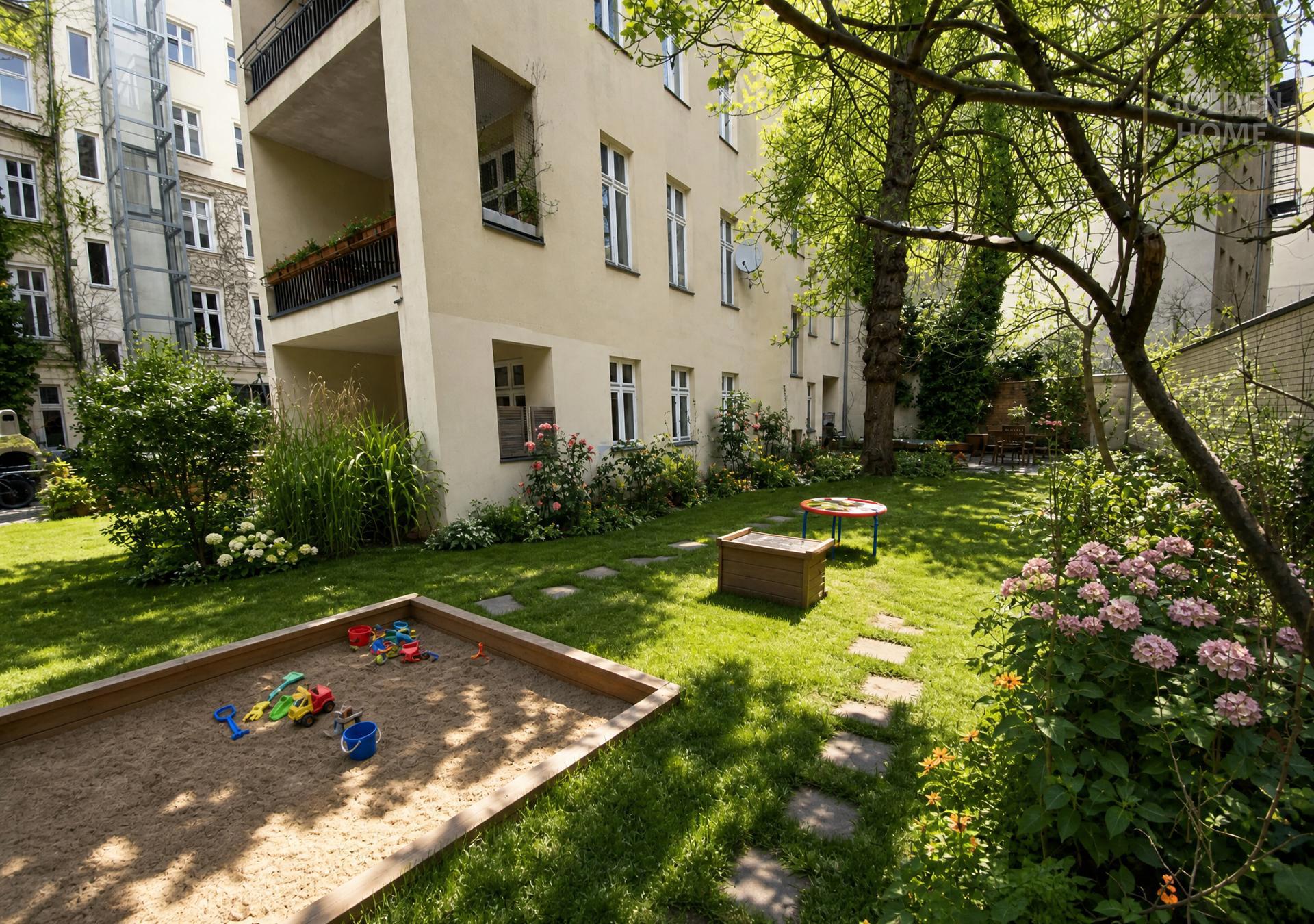 Altbauwohnung mit ca. 300 m² Südgarten – seltene Gelegenheit – 10961 Berlin – Vorschaubild 5