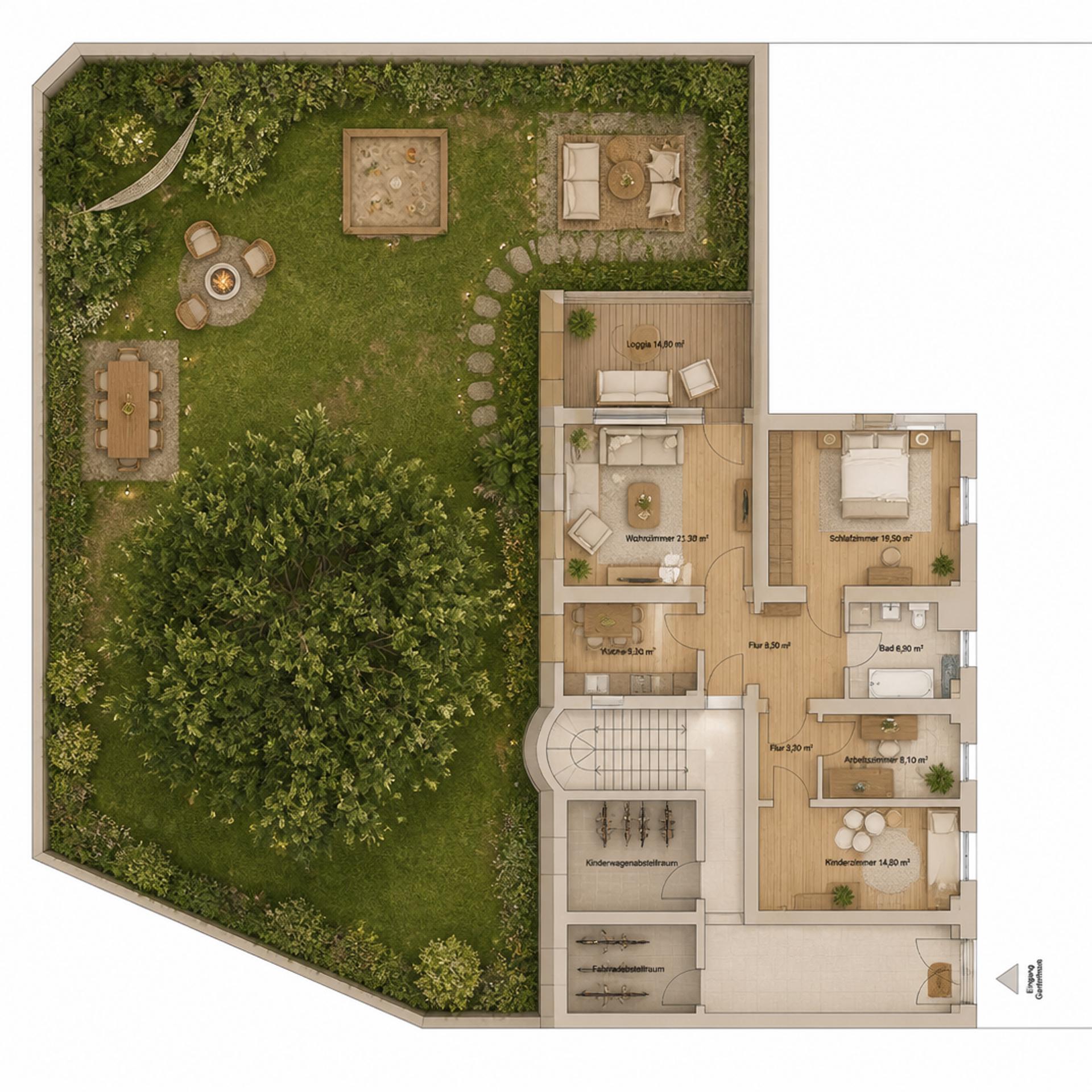 Altbauwohnung mit ca. 300 m² Südgarten – seltene Gelegenheit – 10961 Berlin – Vorschaubild 10