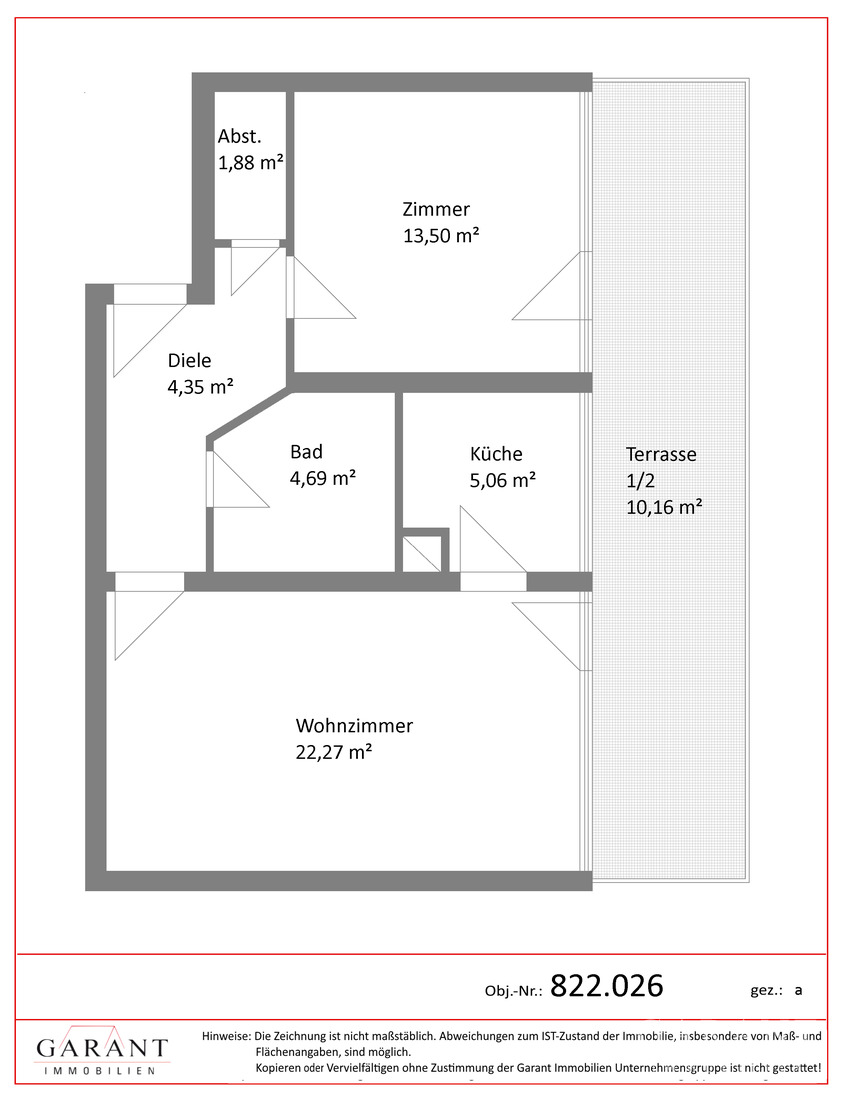Vermietete 2-Zimmer-Wohnung mit großzügigem Süd/Ost-Balkon und Tiefgaragenstellplatz – 81739 München – Vorschaubild 9