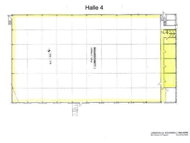 Grundriss Halle IV