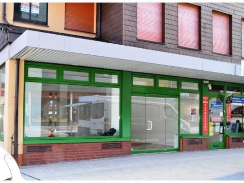 Blick aus der Fußgängerzone