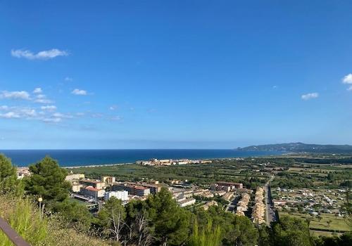 Ausblich auf 10 km Küstenlinie mit Sandstrand