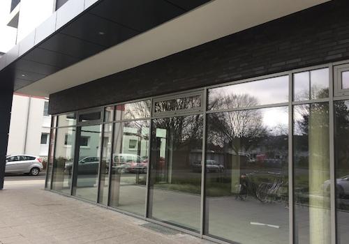 Überdachter Eingangsbereich