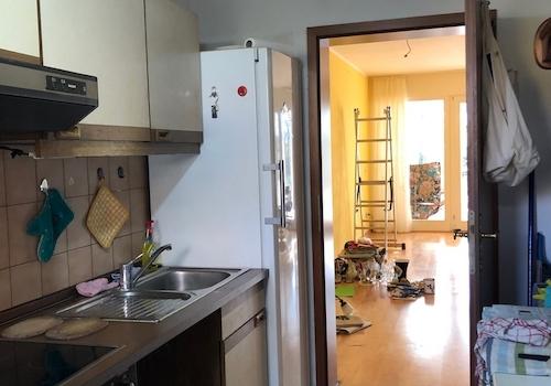 Ansicht von der Küche ins Wohn,- Esszimmer