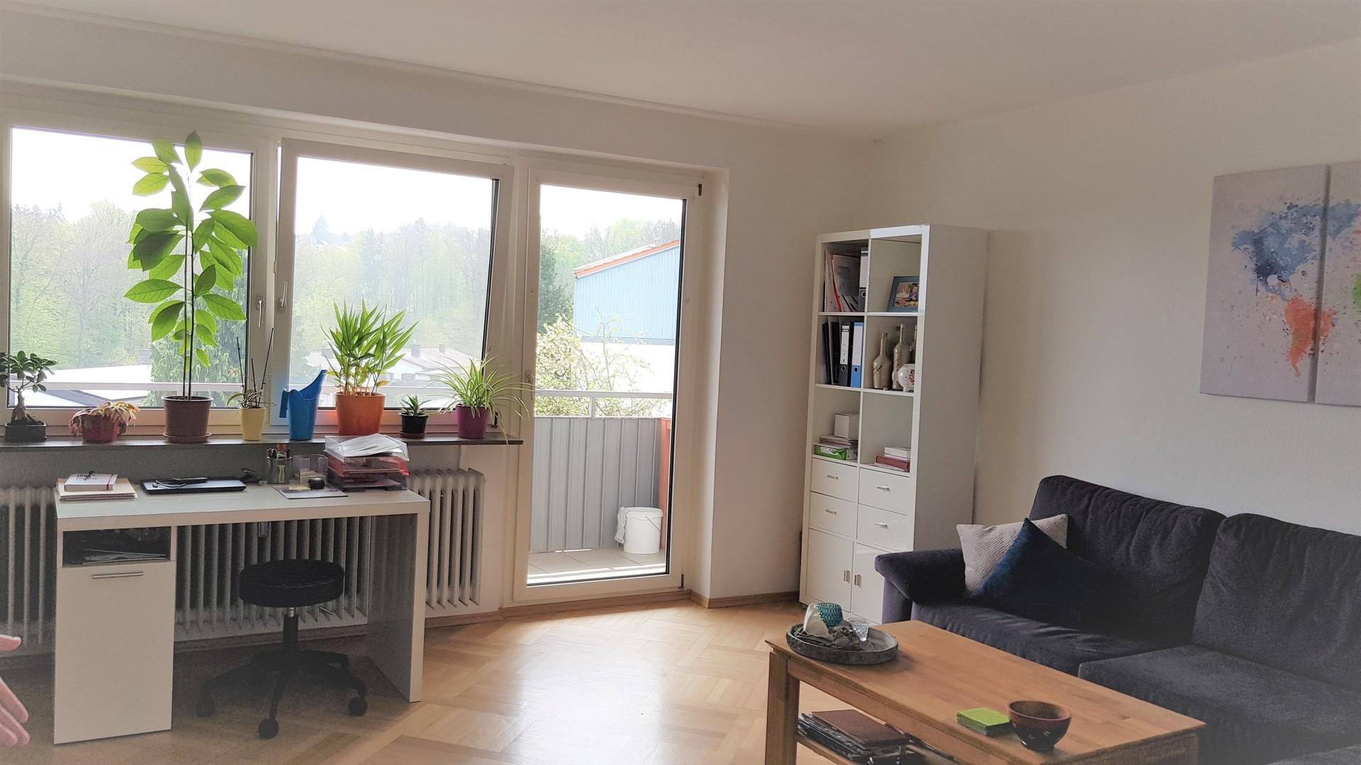 großzügiger Wohnraum Südbalkon