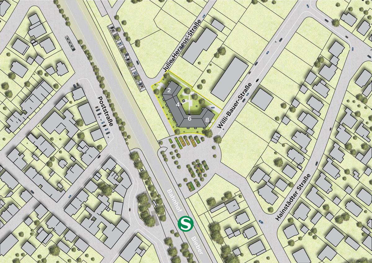 Übersicht - Lage im Baugebiet