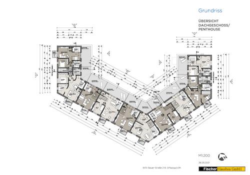 Grundriss Dachgeschoss Penthouse