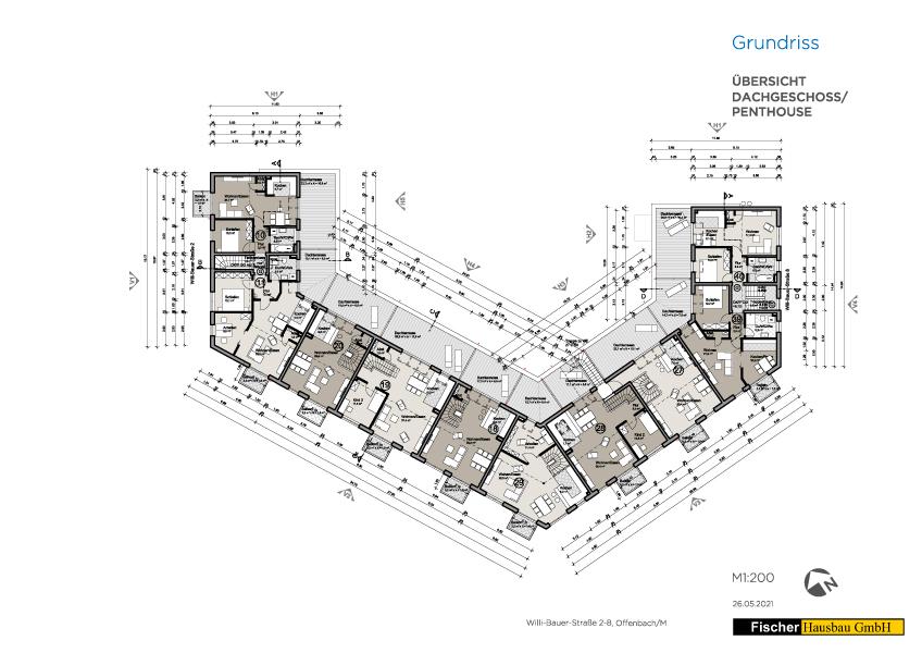 Grundriss Dachgeschoss Penthouse